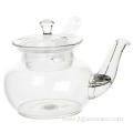 Clear Glass Kongfu Teapot With Long Handle